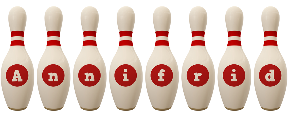 Annifrid bowling-pin logo