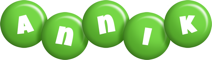 Annik candy-green logo