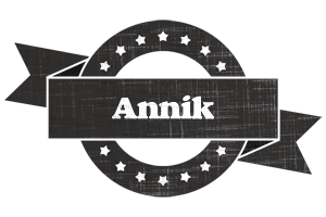 Annik grunge logo