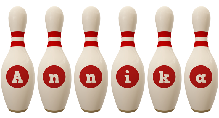 Annika bowling-pin logo