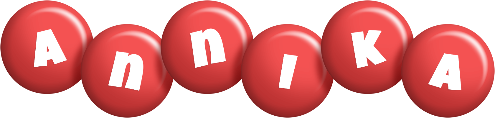 Annika candy-red logo