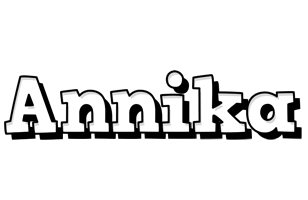 Annika snowing logo