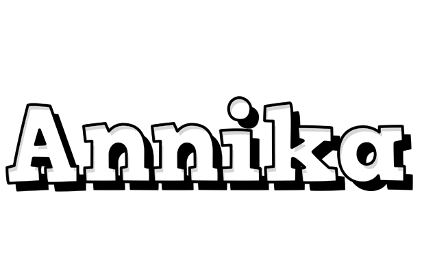 Annika snowing logo
