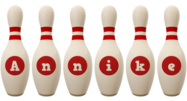 Annike bowling-pin logo