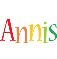 Annis birthday logo