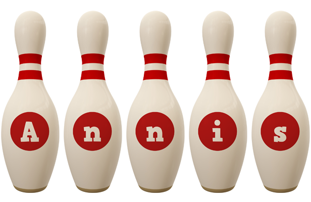 Annis bowling-pin logo