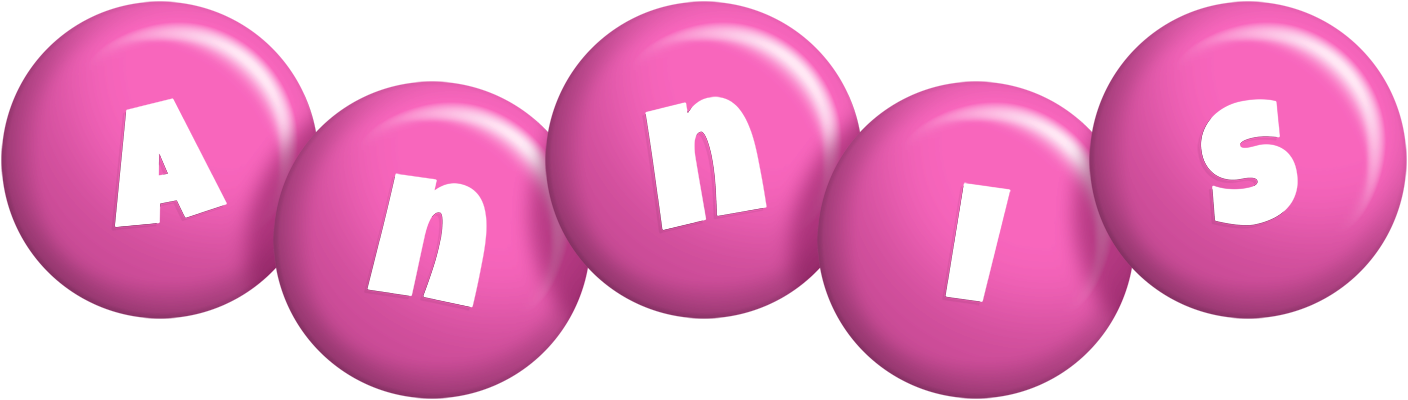 Annis candy-pink logo