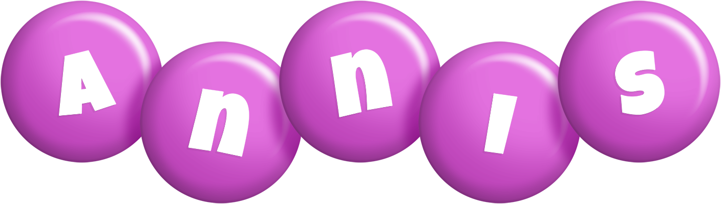 Annis candy-purple logo