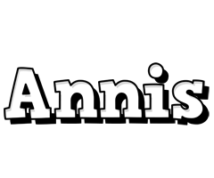 Annis snowing logo