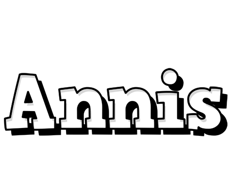 Annis snowing logo