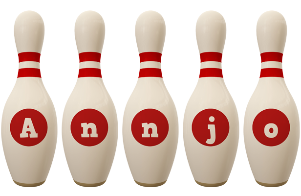 Annjo bowling-pin logo