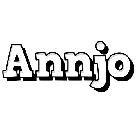 Annjo snowing logo