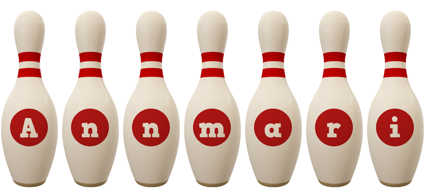 Annmari bowling-pin logo