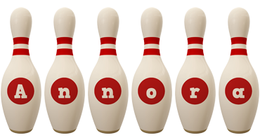 Annora bowling-pin logo