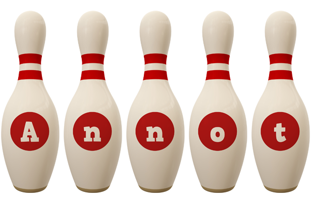 Annot bowling-pin logo