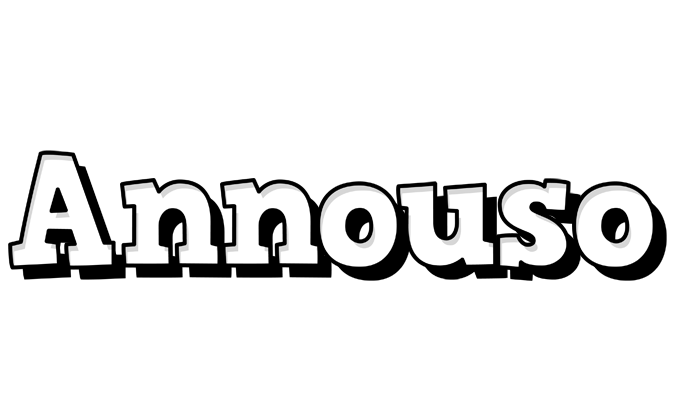 Annouso snowing logo