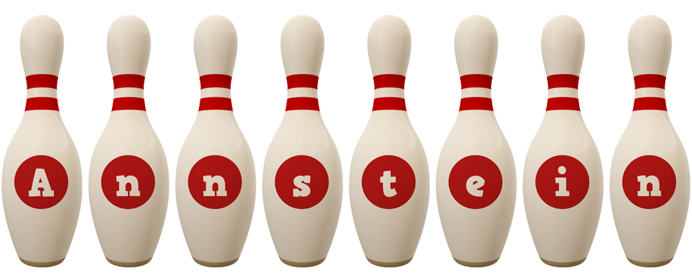Annstein bowling-pin logo