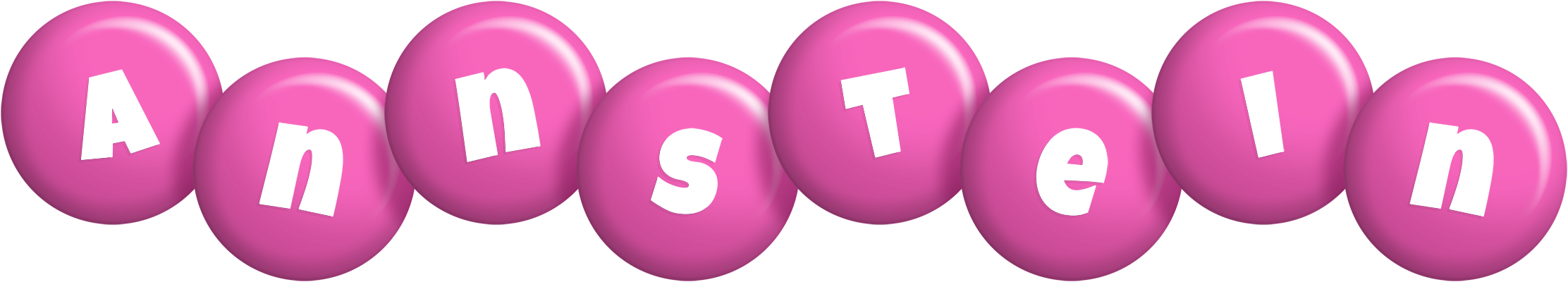 Annstein candy-pink logo