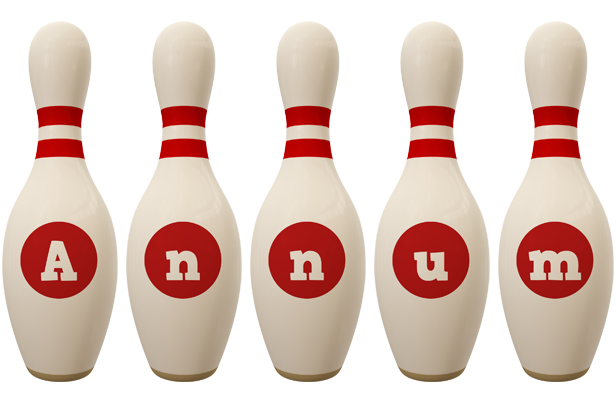 Annum bowling-pin logo