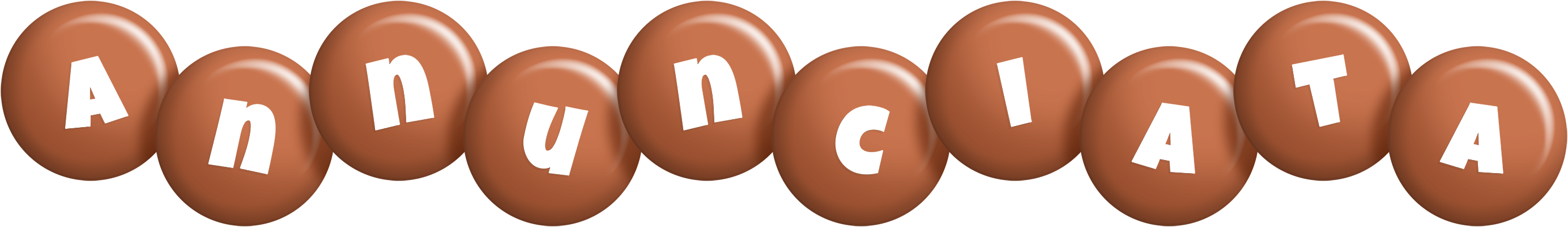 Annunciata candy-brown logo