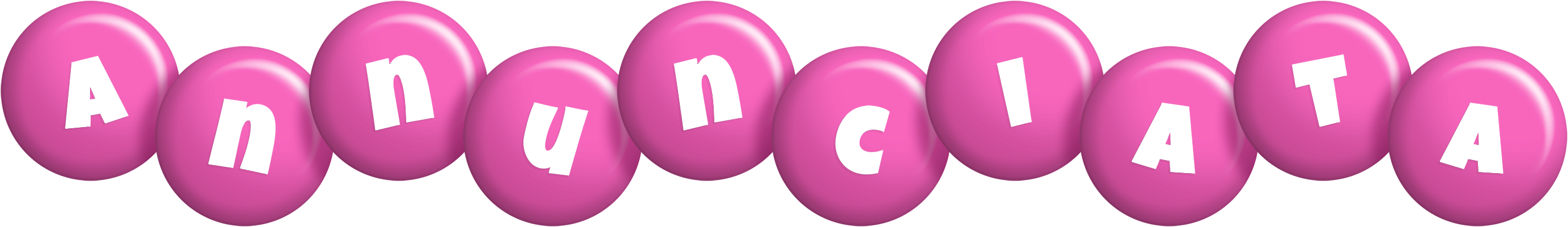 Annunciata candy-pink logo