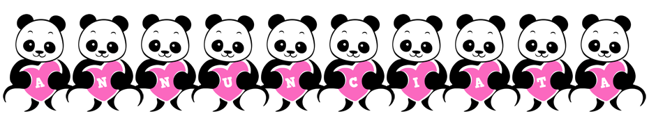 Annunciata love-panda logo