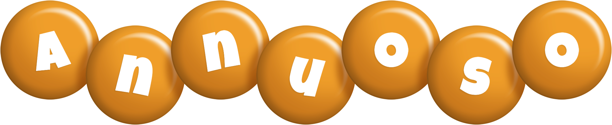 Annuoso candy-orange logo