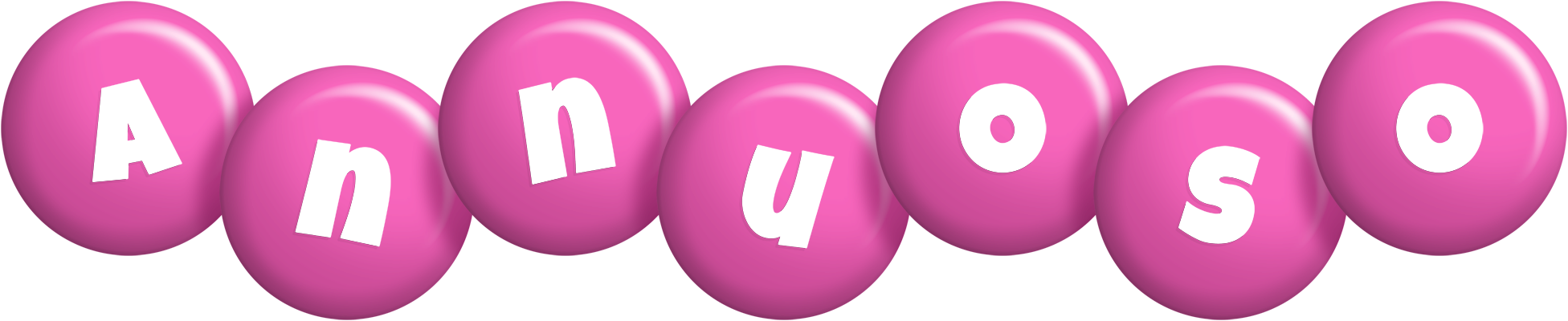 Annuoso candy-pink logo