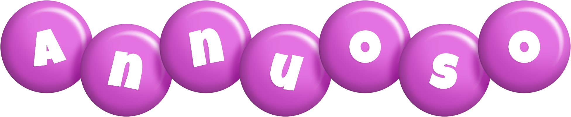 Annuoso candy-purple logo