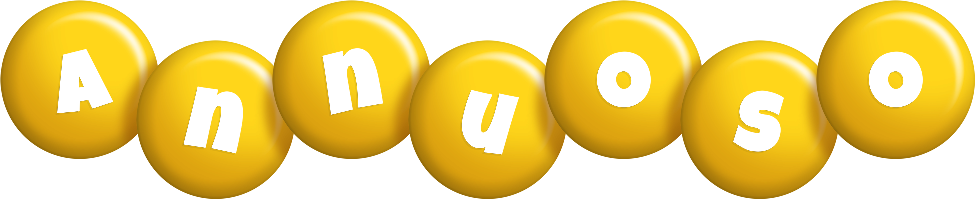 Annuoso candy-yellow logo