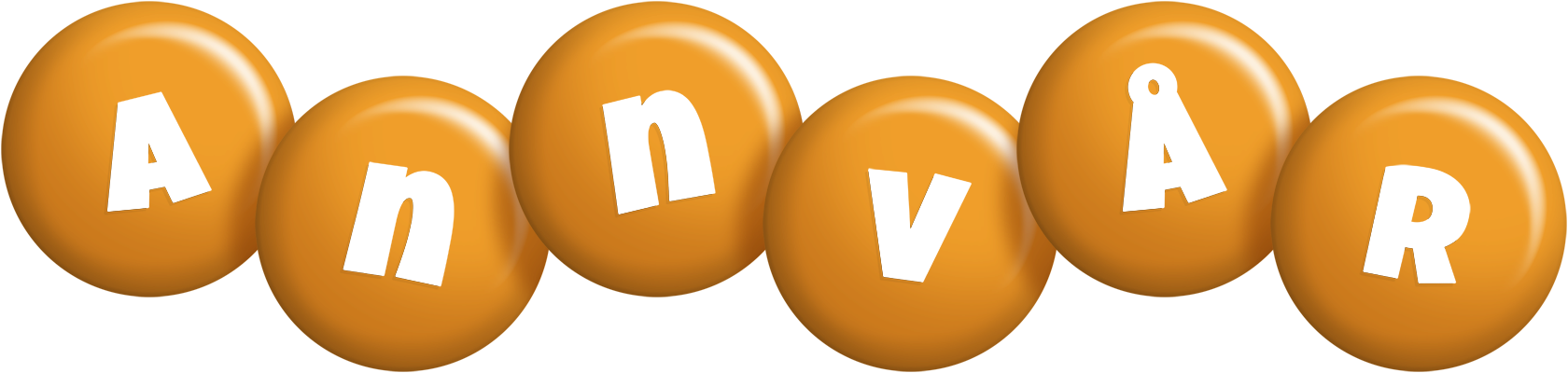 Annvår candy-orange logo
