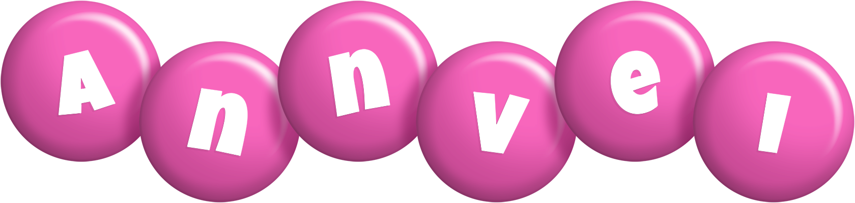 Annvei candy-pink logo