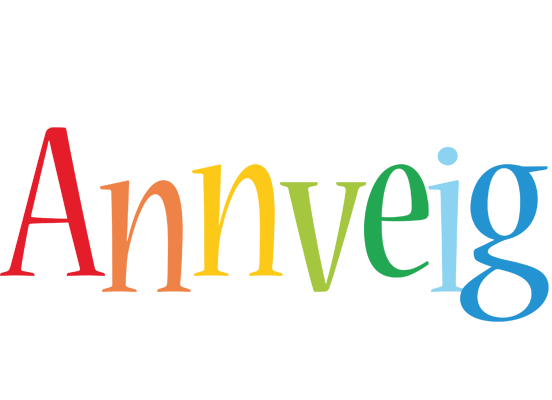 Annveig birthday logo