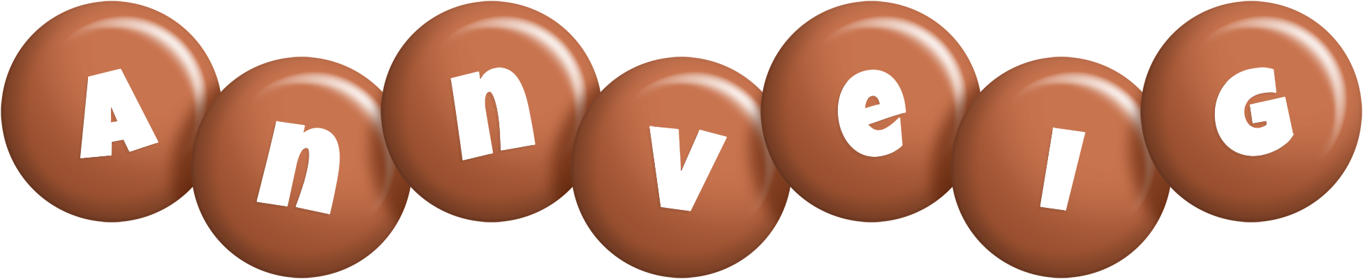 Annveig candy-brown logo