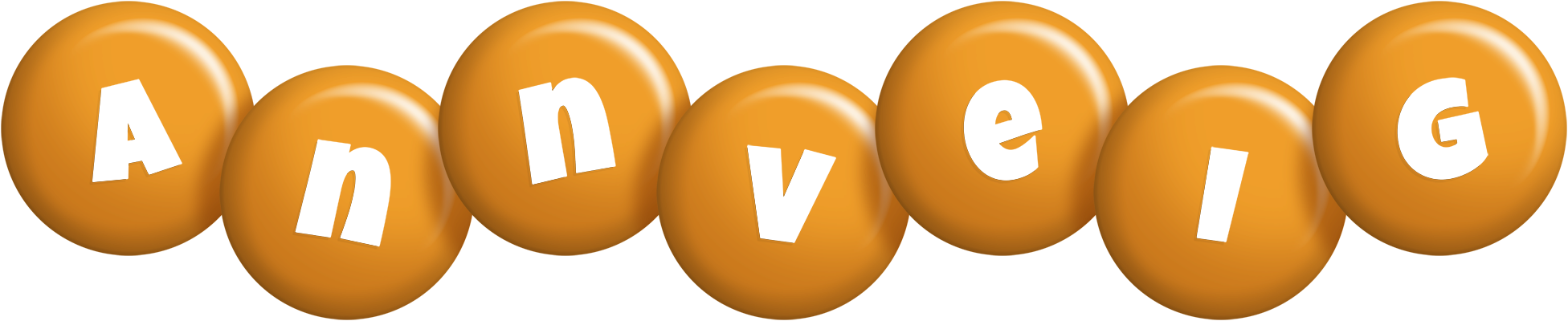 Annveig candy-orange logo