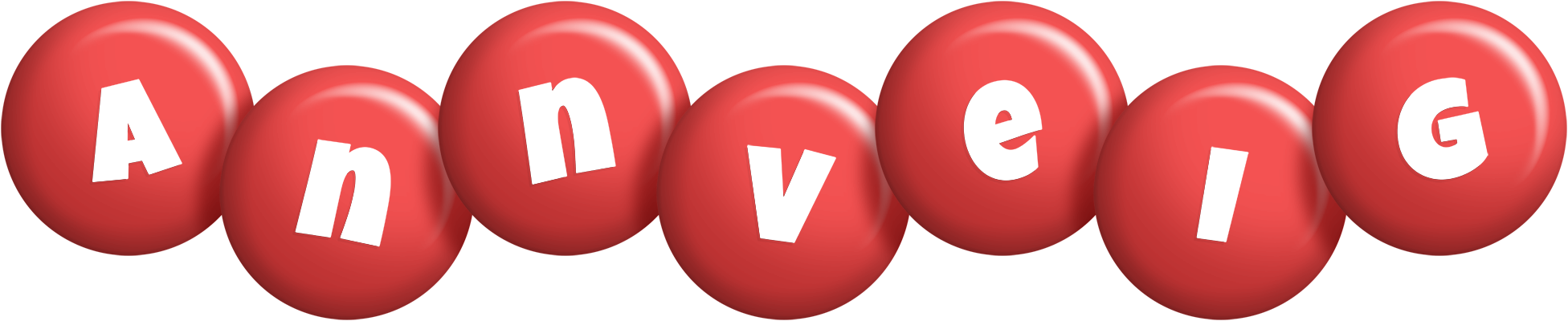 Annveig candy-red logo