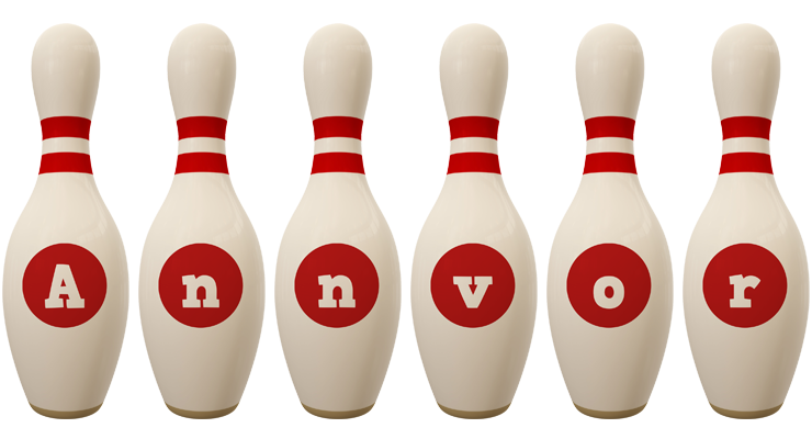 Annvor bowling-pin logo