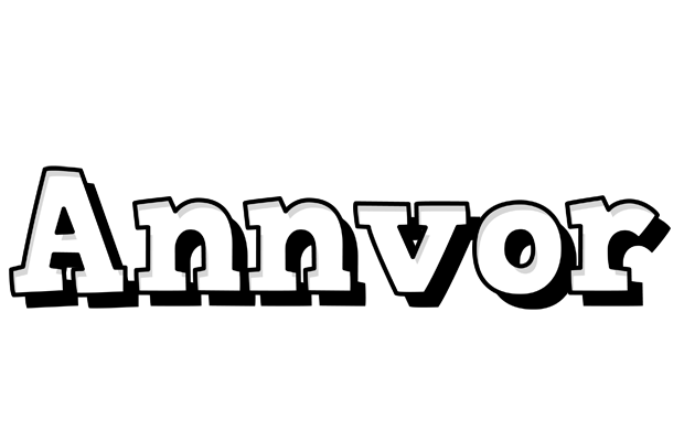 Annvor snowing logo