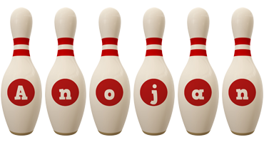 Anojan bowling-pin logo