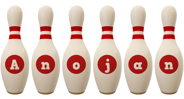 Anojan bowling-pin logo