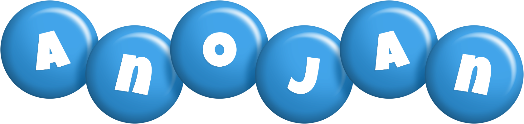 Anojan candy-blue logo