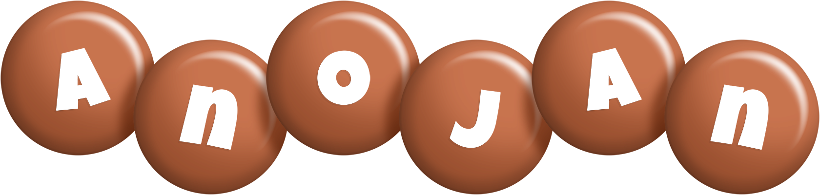 Anojan candy-brown logo