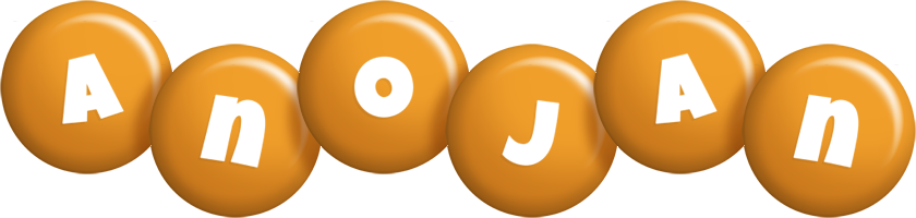 Anojan candy-orange logo