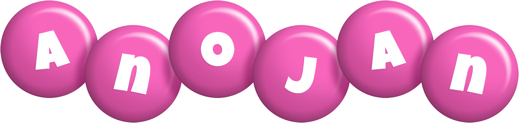 Anojan candy-pink logo