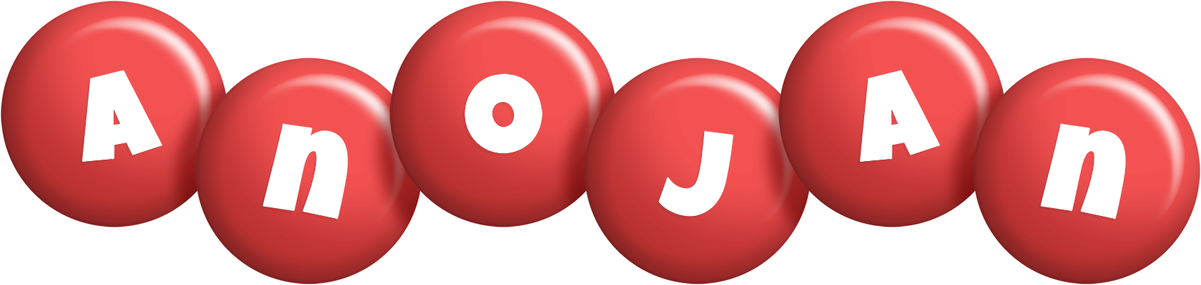Anojan candy-red logo