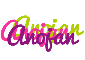 Anojan flowers logo