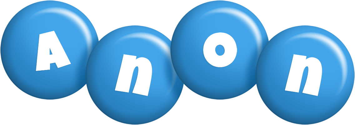 Anon candy-blue logo