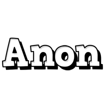 Anon snowing logo