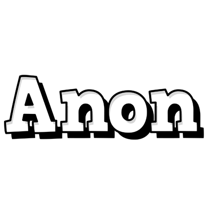 Anon snowing logo
