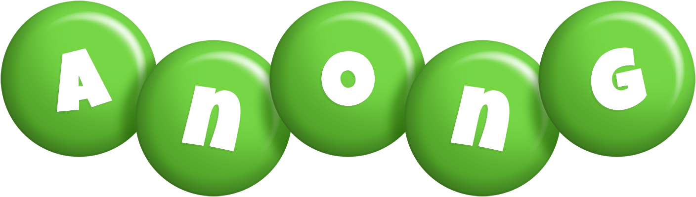 Anong candy-green logo